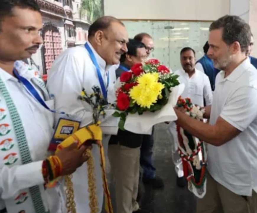 ଇନ୍ଦୋର ଏଆରପୋର୍ଟ ରେ ରାହୁଲ ଗାନ୍ଧୀ ଜବରଦସ୍ତ ସ୍ୱାଗତ ଅପେକ୍ଷାରେ ଜନତା