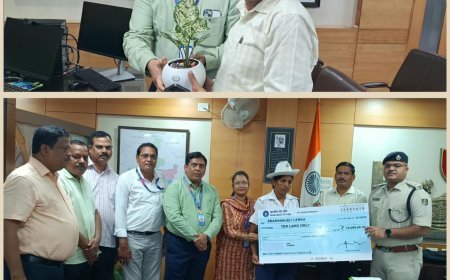 ଶୋକସନ୍ତପ୍ତ ପରିବାରକୁ ଏସ୍‌ବିଆଇ ପକ୍ଷରୁ ୧୦ ଲକ୍ଷ ଟଙ୍କାର ସହାୟତା...